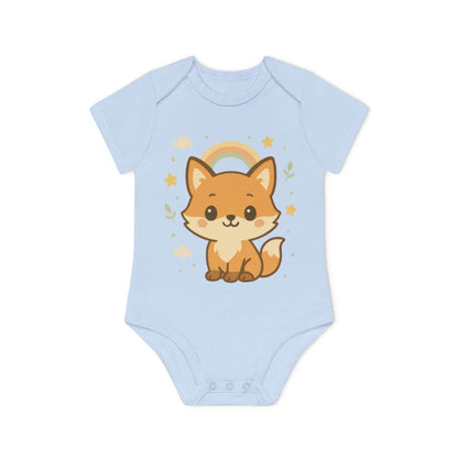 Foxy Romper – Baby Romper met Schattige Vos Design | Biologisch Katoen in 6 Kleuren - Creatieve Aap