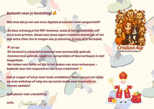 Sinterklaas Aftelkalender – Pakjesavond Editie 2025