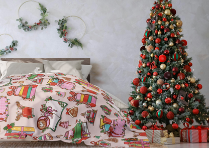 Arctic Fleece Deken – BookLover Kerst – 76×101 cm / 127×152 cm / 152×203 cm