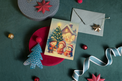 ✨ Kerst Wenskaart – Midwinter Village (A6) ✨