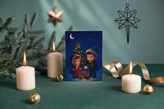 ✨ Kerst Wenskaart – Midwinter Village (A6) ✨