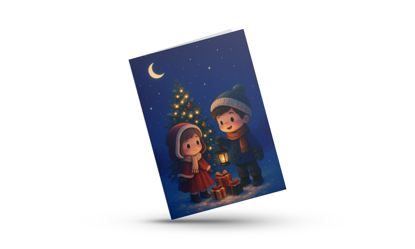 ✨ Kerst Wenskaart – Midwinter Village (A6) ✨