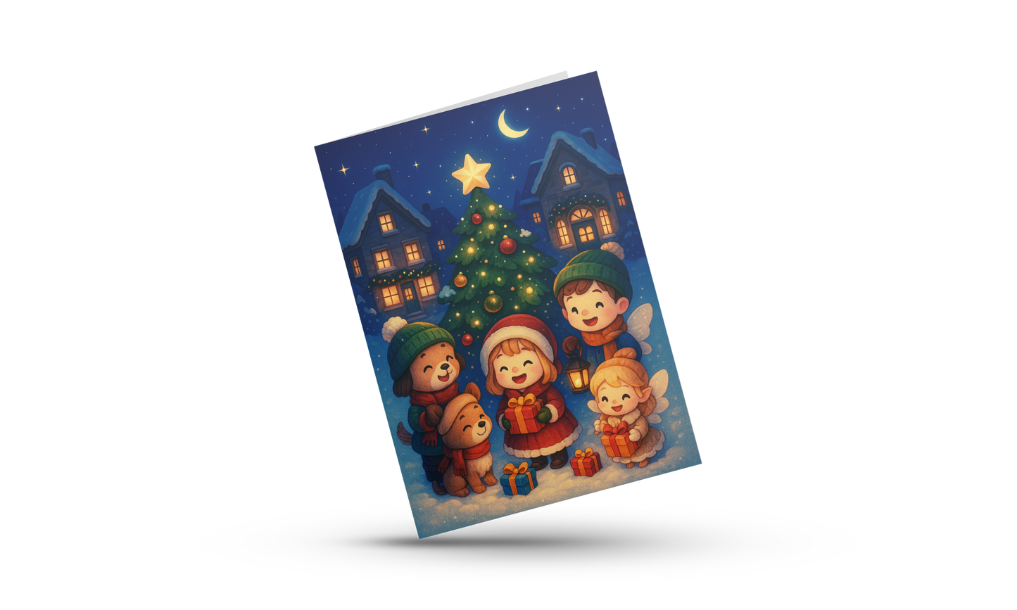 ✨Kerst Wenskaart A6 (Midwinter Village – Collectie) ✨