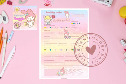 Geestelijk Gezondheid Tracker Maggie – Kawaii Dagelijkse Planner A5/A4 & PDF - Creatieve Aap