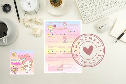 Geestelijk Gezondheid Tracker Maggie – Kawaii Dagelijkse Planner A5/A4 & PDF - Creatieve Aap