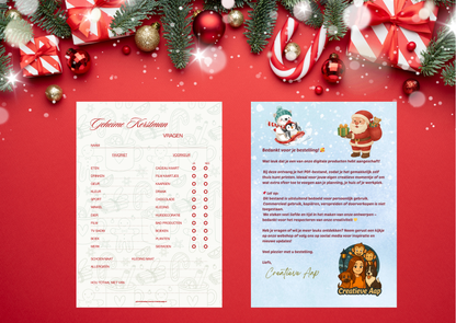 🎅 Geheime Kerstman – Vragenlijst (PDF Download)