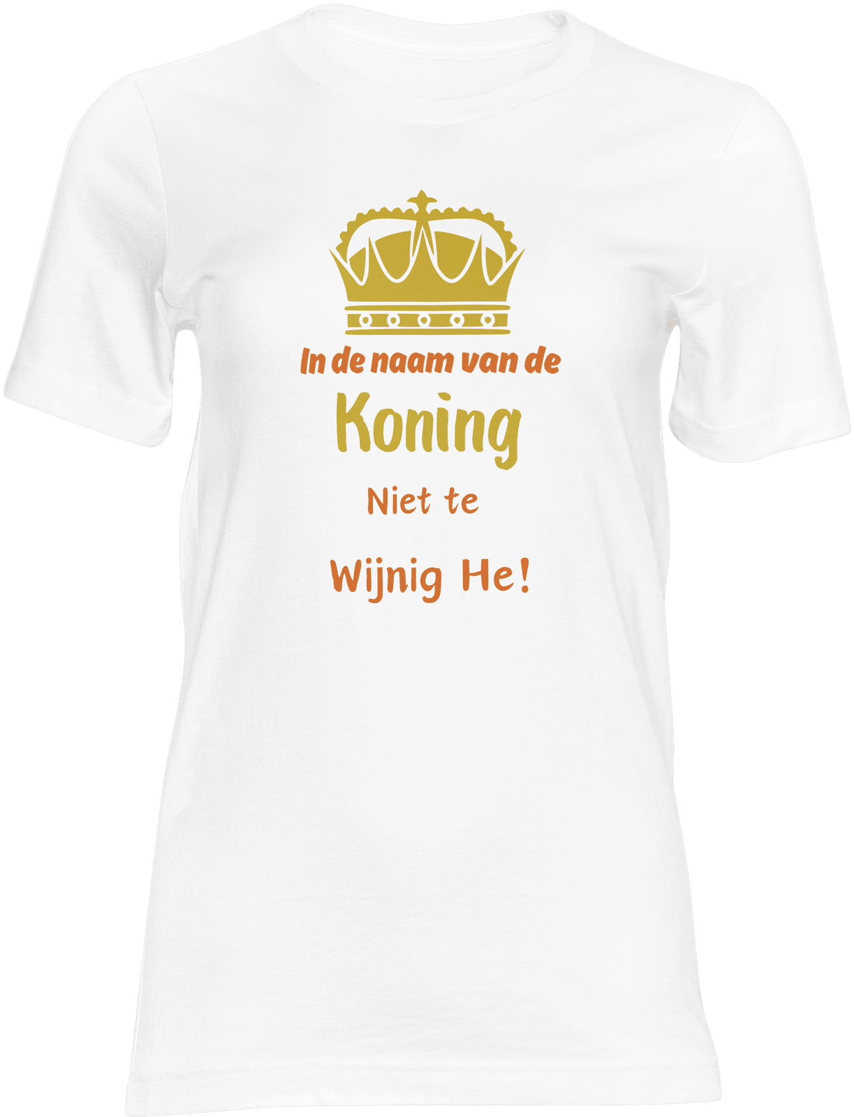 Koningsdag Shirt Katoen - Stijlvolle Witte Editie 2024