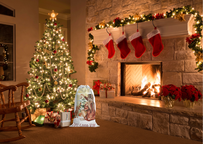 🎁 Duurzame Cadeauzak – Just Good Vibes (55 × 85 cm)