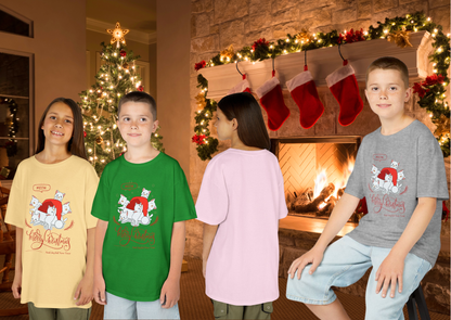 🎄 Kerst Kinder T-Shirt – Katten Kerst Collectie (Kids XS–XL)