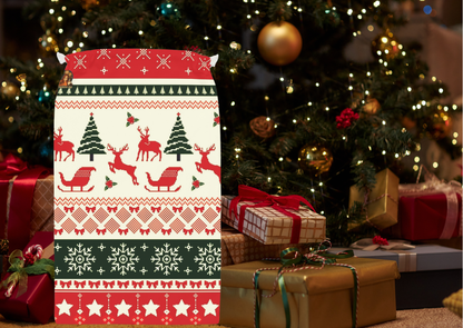 Kerst Vibes Cadeau Zak – 55 x 85 cm – Scandinavian Christmas Gift Bag