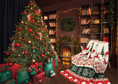 Arctic Fleece Deken – Kerst Vibes – 76×101 cm / 127×152 cm / 152×203 cm