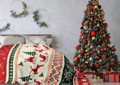 Arctic Fleece Deken – Kerst Vibes – 76×101 cm / 127×152 cm / 152×203 cm