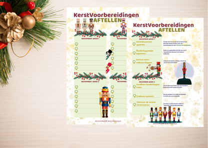 🎁 Kerst Voorbereidingen Planner – Thema Notenkrakers 2025