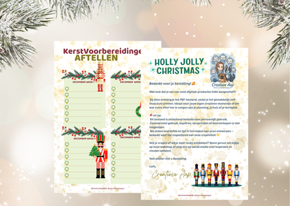 🎁 Kerst Voorbereidingen Planner – Thema Notenkrakers 2025