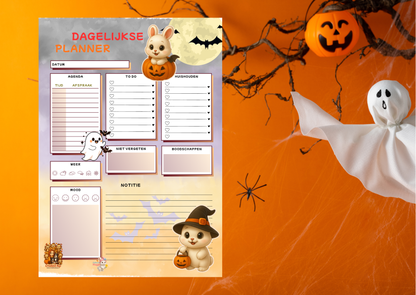 Gratis Oktober 2025 Halloween Planner – Collectie Maggie (PDF Download)