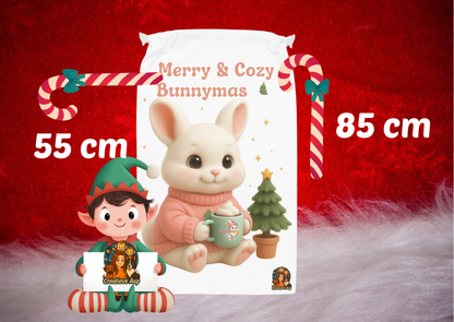 🎄 Merry & Cozy Bunnymas – Cadeauzak (Maggie Collectie)