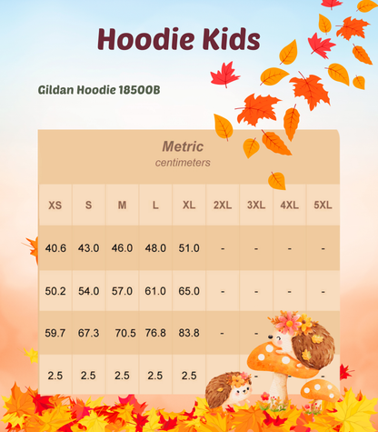Maten Tabel kids Hoodie 
