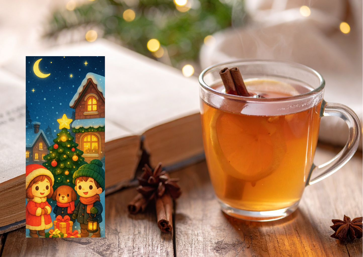 ⭐ Boekenlegger – Kerstviering (Midwinter Village Collectie) ⭐