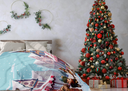 Arctic Fleece Deken – Midwinter Village – 76×101 cm / 127×152 cm / 152×203 cm