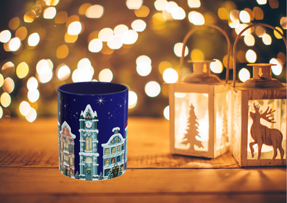 Kerst Stad Mok – Winterse Village Stadshuisjes – 330 ml