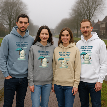 Unisex Hoodie – Nederlandse Winter: Regen met een vleugje Teleurstelling