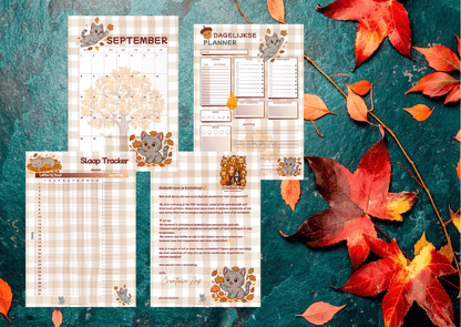 Gratis September 2025 Planner – Collectie Shelby Herfst 🍂🐱 - Creatieve Aap