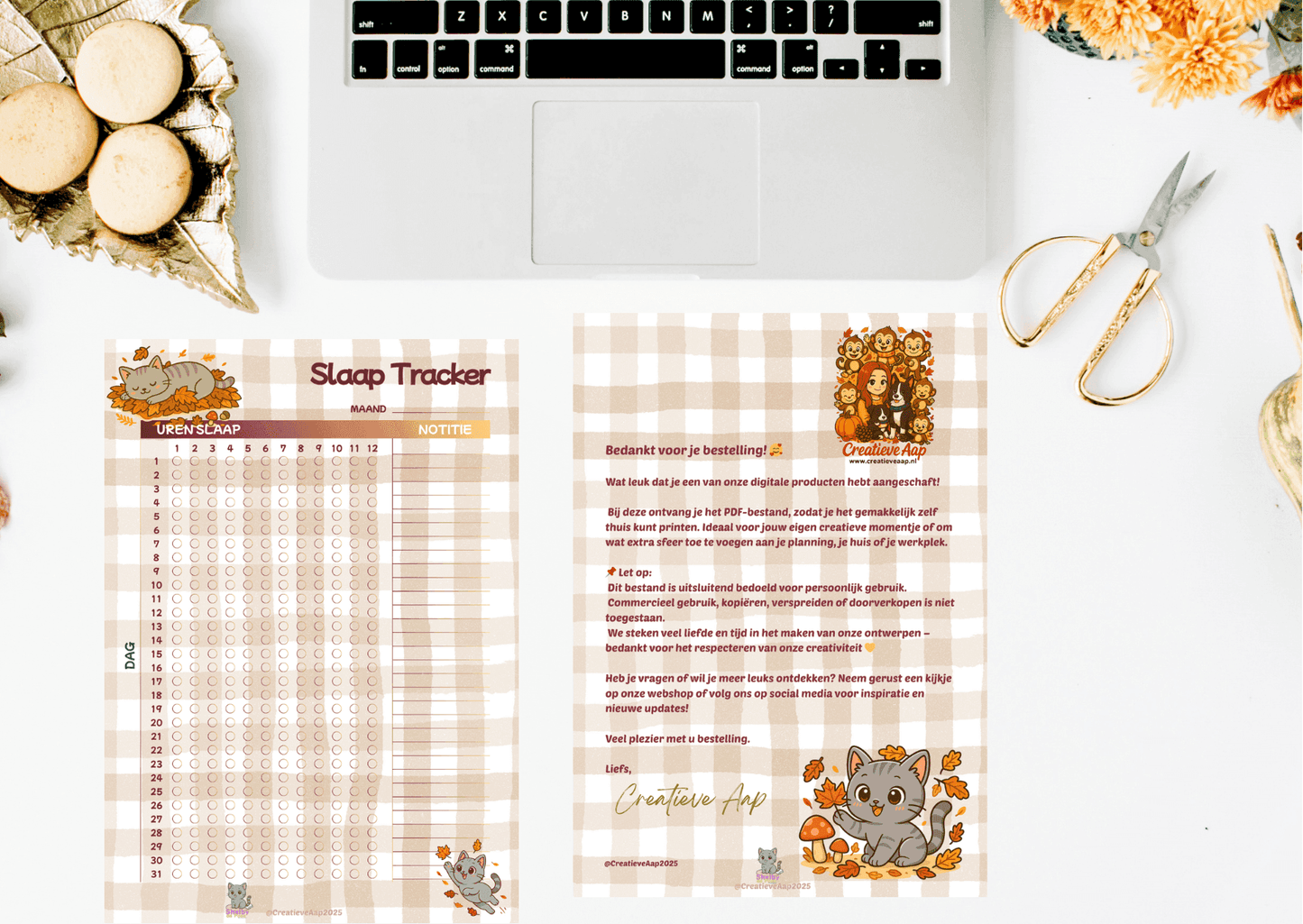 Gratis September 2025 Planner – Collectie Shelby Herfst 🍂🐱 - Creatieve Aap