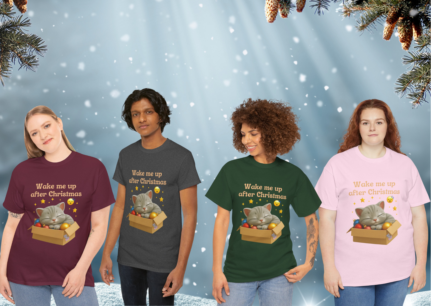 Wake Me Up After Christmas – Shelby de Poes Adults T-Shirt (S–5XL)