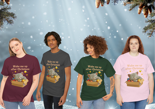 Wake Me Up After Christmas – Shelby de Poes Adults T-Shirt (S–5XL)