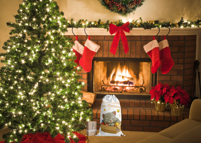 🎁 Shelby – Wake Me Up After Christmas Cadeauzak (Duurzaam & Herbruikbaar)