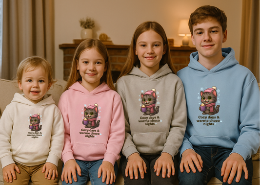 🐱 Kinder Hoodie – Shelby Winter "Cozy days & Warm CoCo nights"
