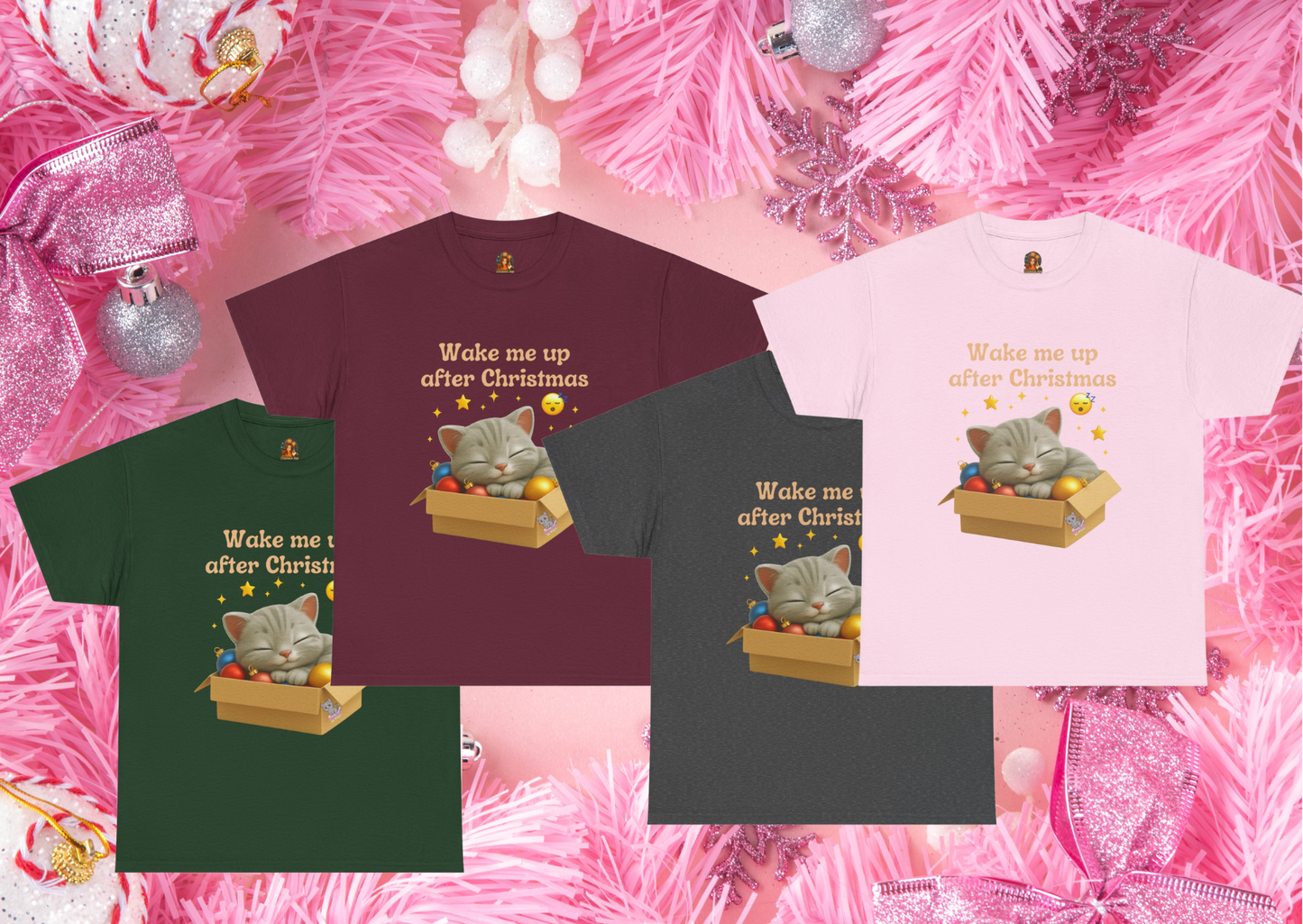 Wake Me Up After Christmas – Shelby de Poes Adults T-Shirt (S–5XL)