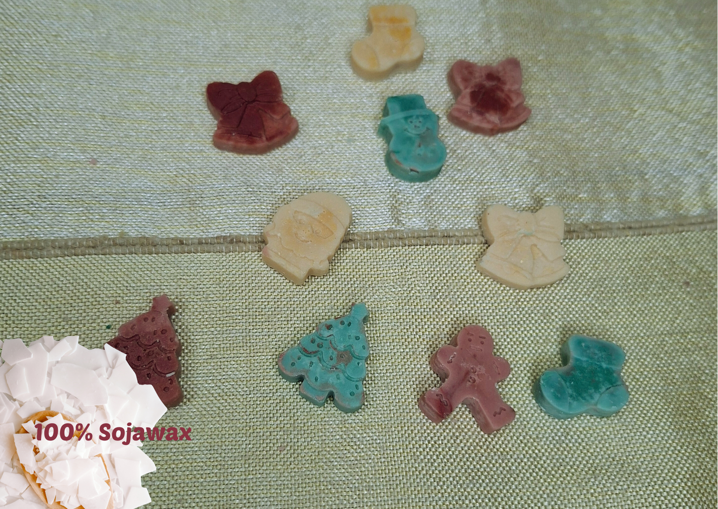 🎄 Handgemaakte Waxmelts – Christmas Pumpkin & Spice (20 gram)