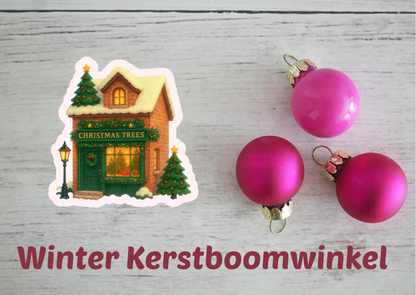 ❄️ Kerst Vinylstickers – Midwinter Village Collectie