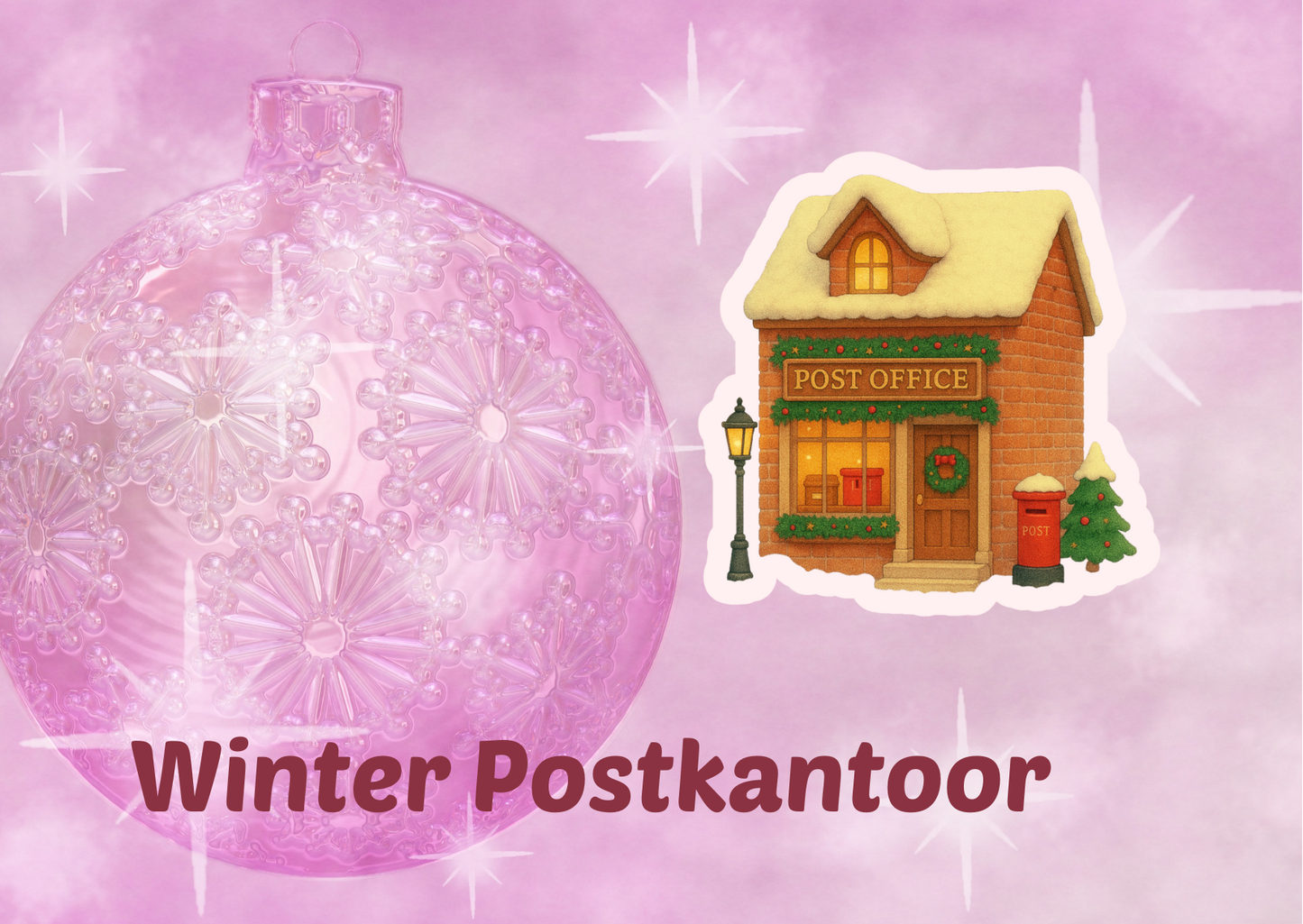 ❄️ Kerst Vinylstickers – Midwinter Village Collectie