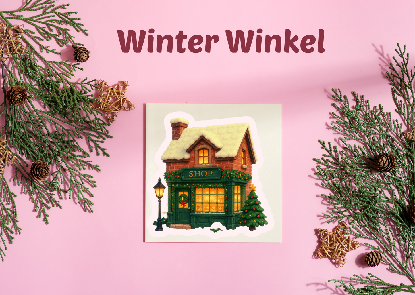 ❄️ Kerst Vinylstickers – Midwinter Village Collectie