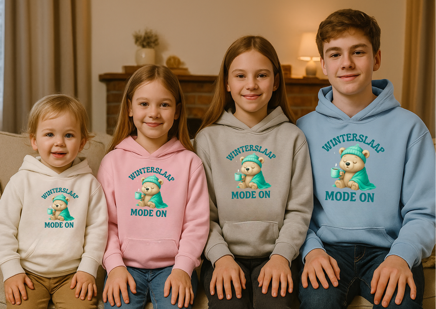 💤 Kinder Hoodie – Winterslaap Mode ON