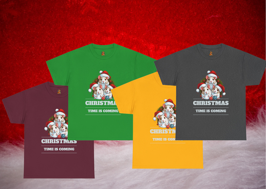 Christmas Time Is Coming – Kerst T-Shirt voor Volwassenen (S t/m 5XL)