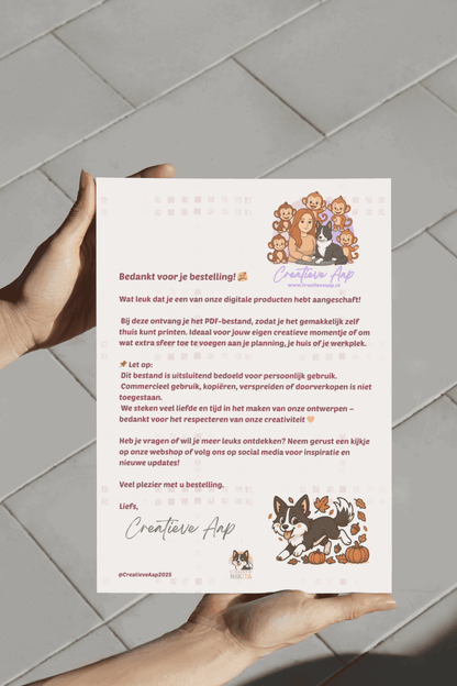 Collectie Nikita – Zomer Planner 2025 (Gratis PDF-download) - Creatieve Aap