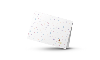 Wenskaart met anime meisje in neon feeststijl, kleurrijke kawaii verjaardagskaart A6-formaat – perfect voor verjaardagen