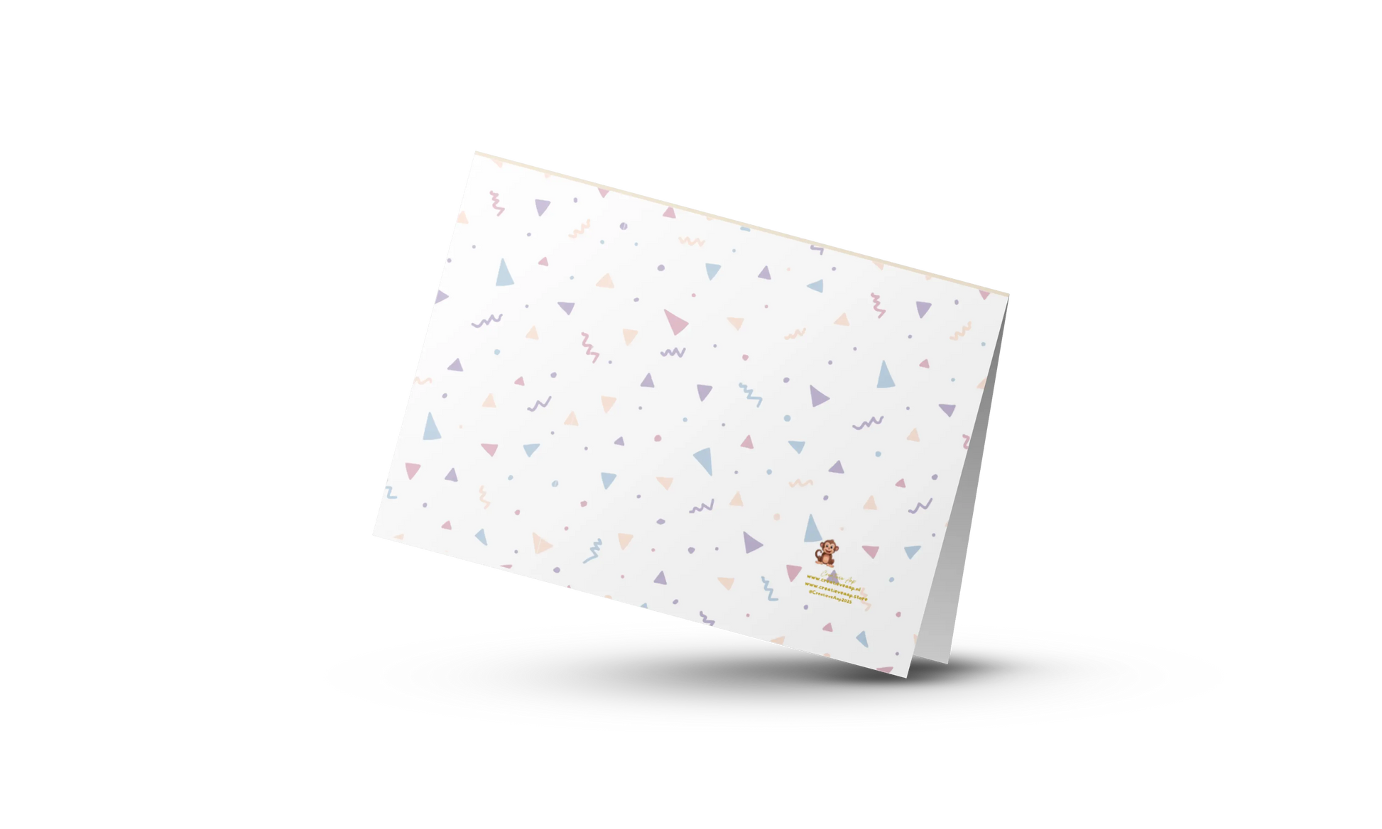 Wenskaart "Kittenparty Verjaardag" – Handgemaakt | A6 | Met of zonder envelop Creatieve Aap