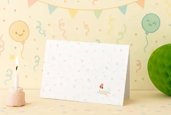 Wenskaart "Kittenparty Verjaardag" – Handgemaakt | A6 | Met of zonder envelop Creatieve Aap