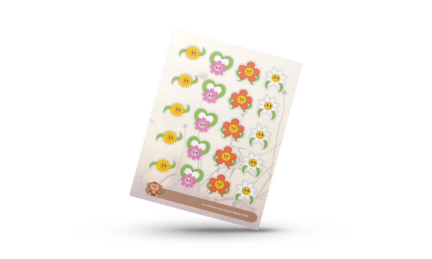 Planner Vinyl Sticker Vel - Prachtige Bloemen Stickers voor een Kleurrijke Planning